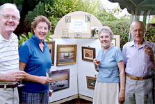 guests enjoying an afternoon browsing at the purely pastels garden exhibition